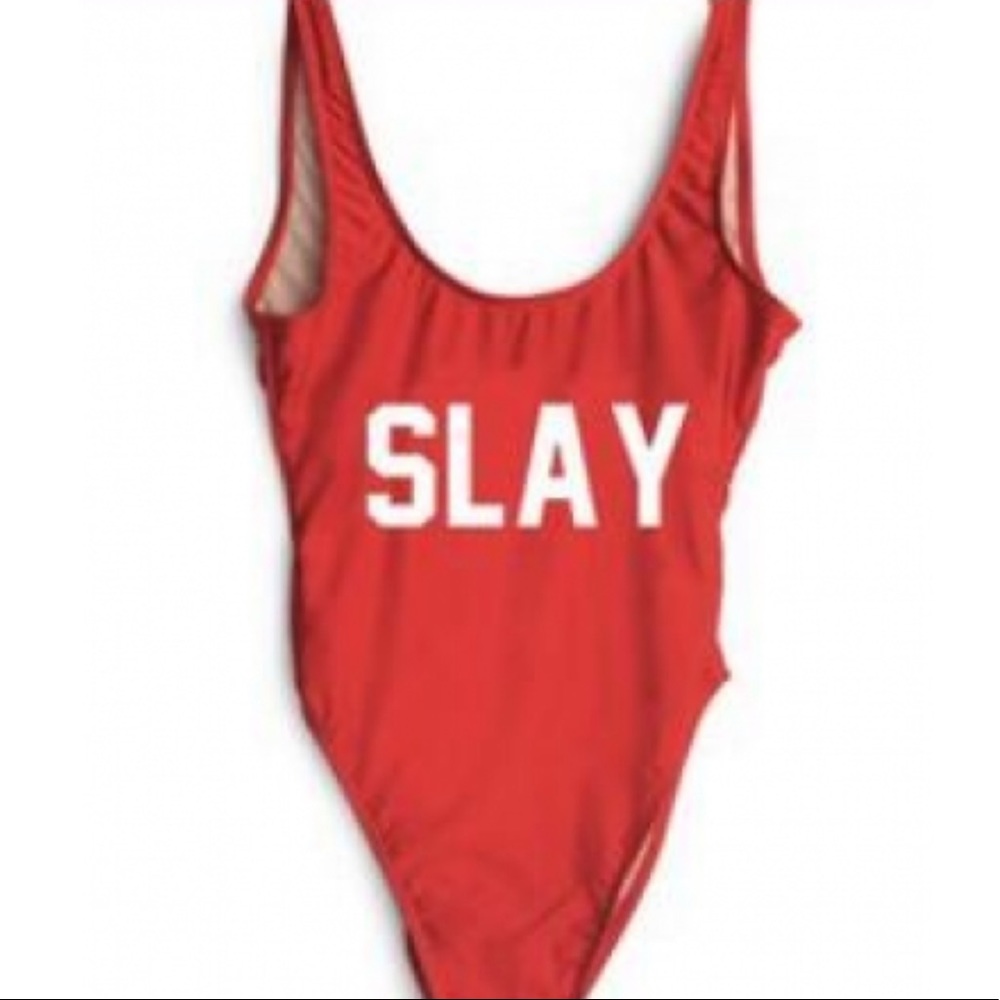 NEW SLAY one piece bathing suit